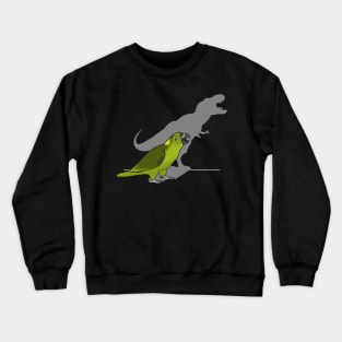 t-rex shadow - yellow naped amazon Crewneck Sweatshirt